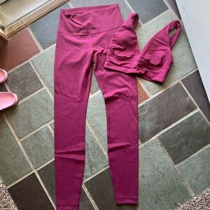 Lululemon set - deep luxe